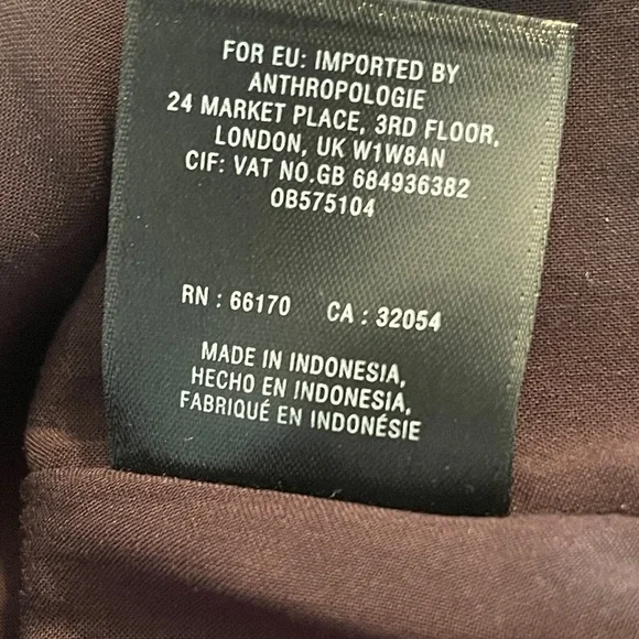 Anthropologie Maeve Open Shoulder Dress Floral Black A Line Size 10 and 6 - Picture 8 of 9